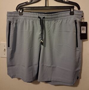 Motion Brand Pale Blue Terrain Athletic Shorts